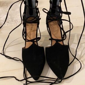 Anthropologie Lien Do ALMA Lace Up Pump